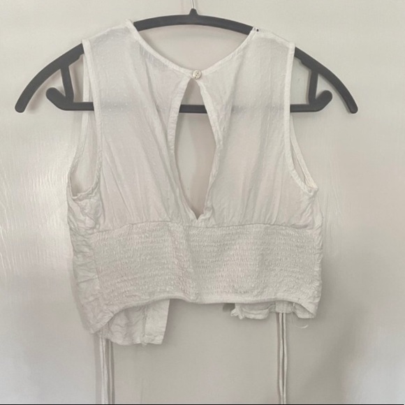 Front Button Crop Halter Top - Picture 2 of 3